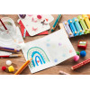 Stabilo woody 3 in 1 - Vert foncé - Crayon de couleur - Pointe large - Tous supports