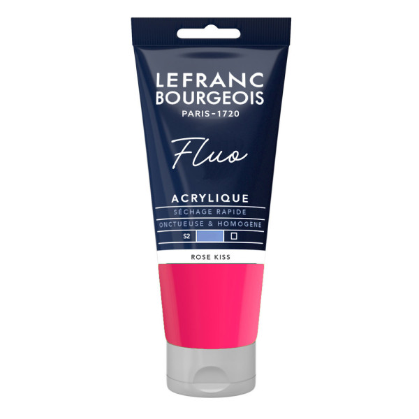 photo-Peinture acrylique - Rose kiss - 920 - Fine - Lefranc Bourgeois - Tube 80ml