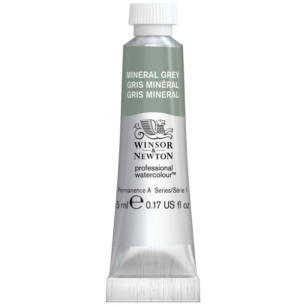 photo-Peinture aquarelle professionnelle - Extra fine - Gris minéral - 427 - Winsor et Newton - 5ml