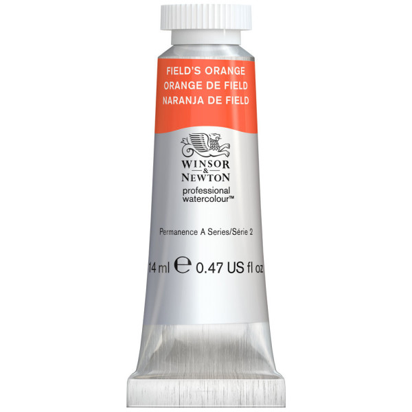 photo-Peinture aquarelle - Orange de Field - 418 - Extra-fine - Winsor et Newton - 14ml