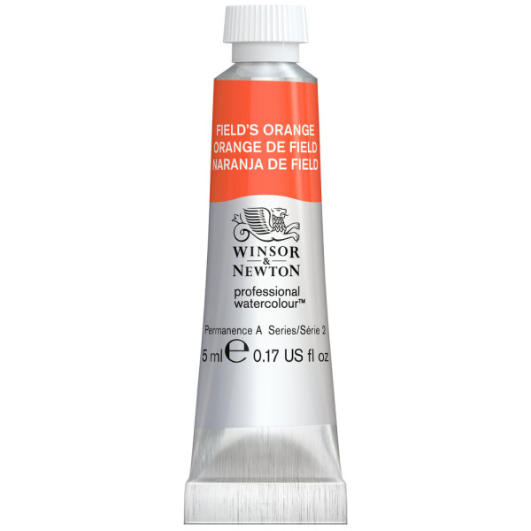 photo-Peinture aquarelle professionnelle - Extra fine - Orange de Field - 418 - Winsor et Newton - 5ml