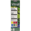photo-Coffret - Peinture pour verre - Vitrail - Pébéo - 6 x 20ml - Assortiment
