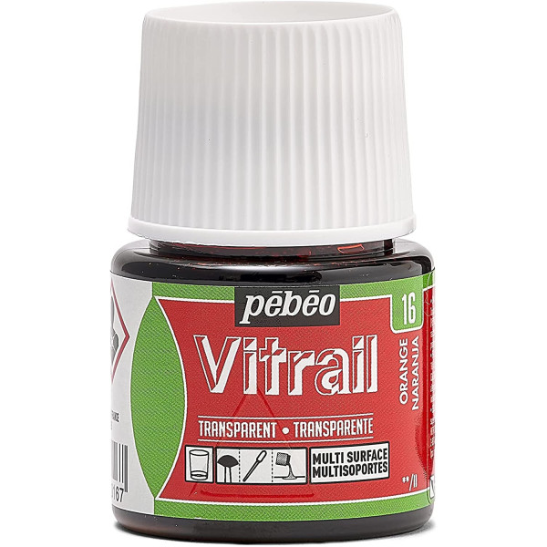 Coffret - Peinture pour verre - Vitrail - Pébéo - 6 x 20ml - Assortiment