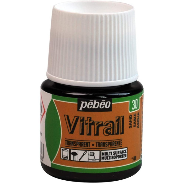 Coffret - Peinture pour verre - Vitrail - Pébéo - 12 x 20ml - Assortiment