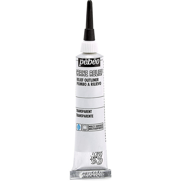 photo-Tube de Cerne Relief - Transparent - Pébéo - 20 ml