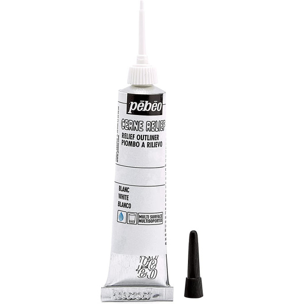 Tube de Cerne Relief - Blanc - Pébéo - 20 ml