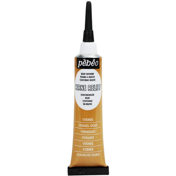 photo-Tube de Cerne Relief - Vermeil - Pébéo - 20 ml