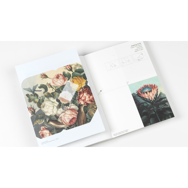 Cahier scrapbooking - Illustrations de fleurs - Cartes, enveloppes, autocollants - Pepin