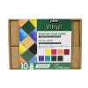 Coffret - peinture pour verre - Pébéo - Vitrail - 10x15ml - Assortiment | Artmania