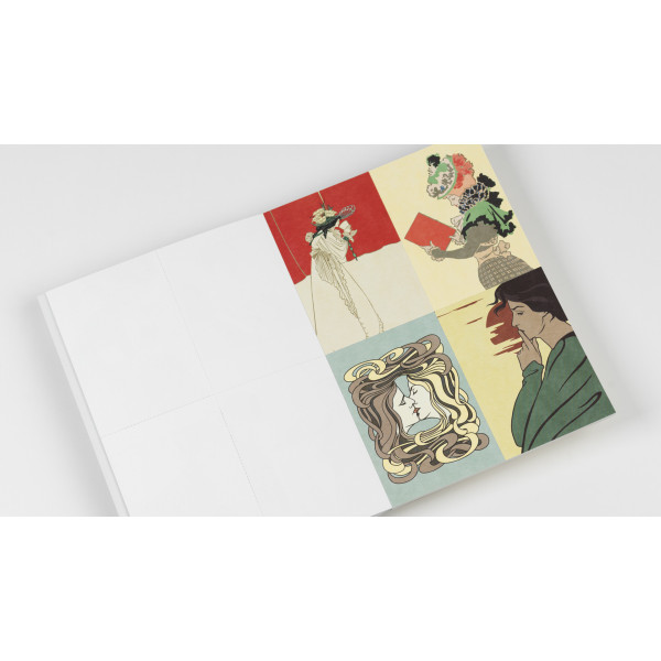 Cahier scrapbooking - Art Nouveau - Cartes, enveloppes, autocollants - Pepin