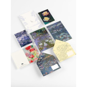 Coffret de correspondance - Papier à lettres + enveloppes + autocollants - Claude Monet