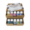 Coffret - peinture pour tissus clairs et foncés - Pébéo - Setacolor - 10x45ml - Assortiment