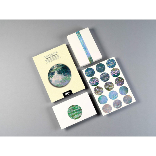 Livret d'étiquettes et stickers - Claude Monet - Scrapbooking - 32 feuilles - 250 étiquettes