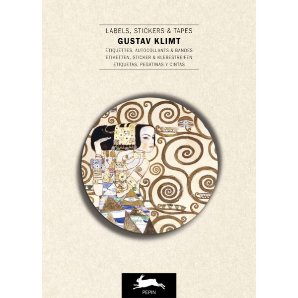 photo-Livret d'étiquettes et stickers - Gustav Klimt - Scrapbooking - 32 feuilles - 250 étiquettes