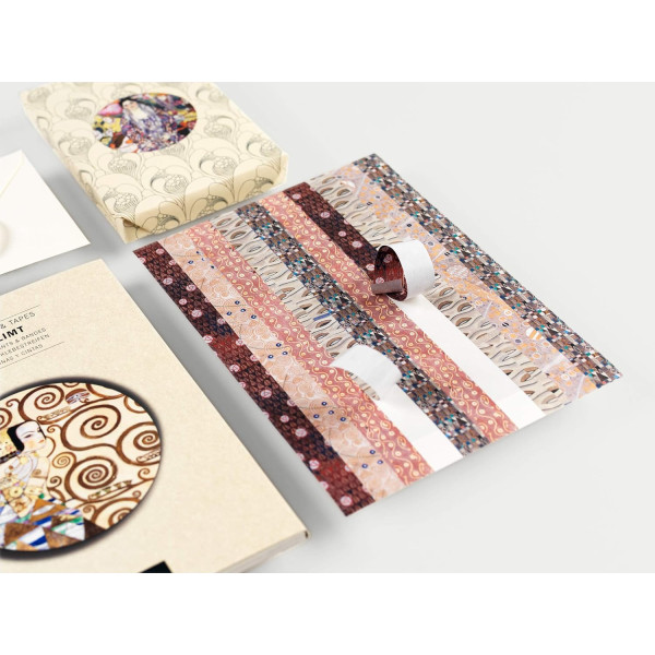 Livret d'étiquettes et stickers - Gustav Klimt - Scrapbooking - 32 feuilles - 250 étiquettes