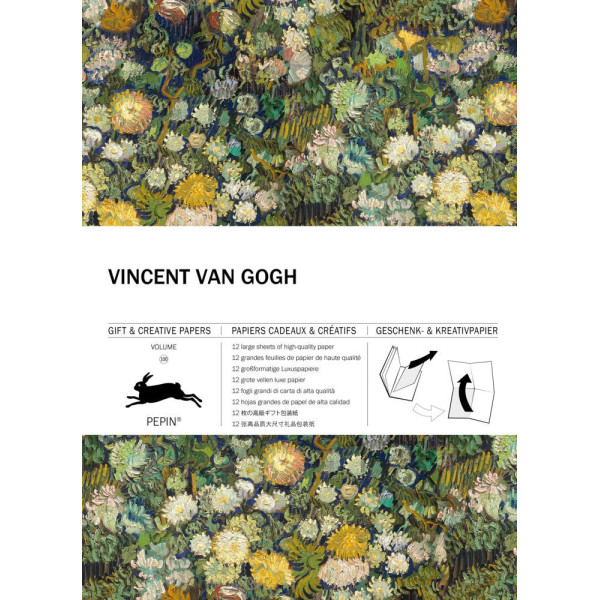 photo-Papiers créatifs - Œuvres de Van Gogh - Scrapbooking - 12 feuilles - 50x70cm