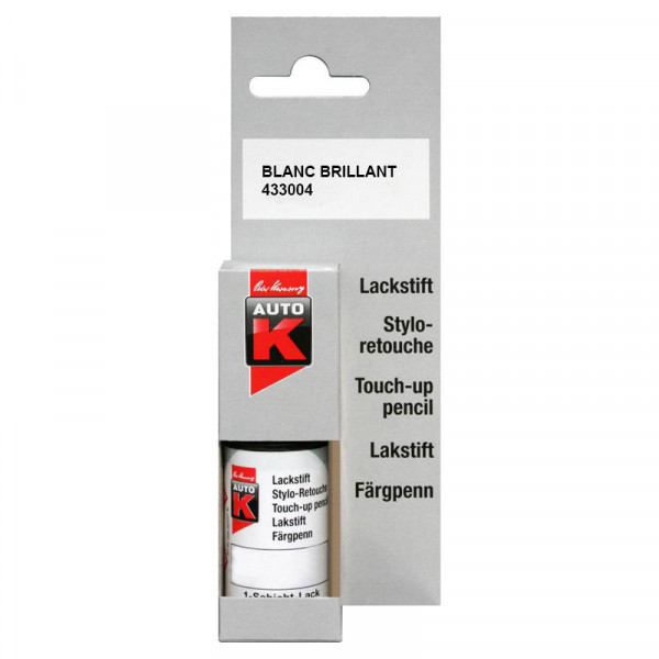 photo-Stylo de retouche pour carrosserie de voiture - Multi-marques - Blanc brillant - Auto K