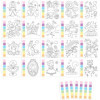 Coloriage - Peinture aquarelle - Princesses et sirènes - Pinceau inclus + 20 illustrations - Dès 5 ans