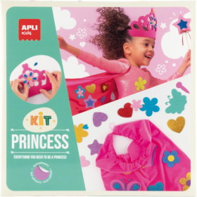 photo-Kit pour créer un déguisement de princesse - Baguette, cape, couronne - Dès 3 ans - Apli Kids