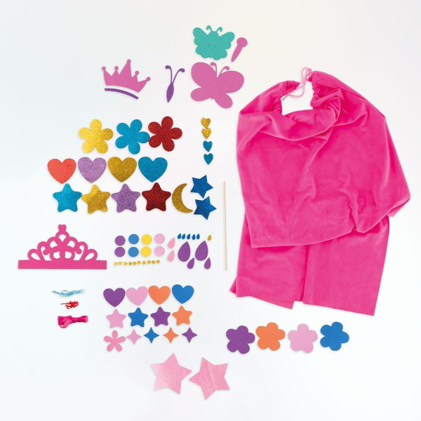 Kit pour créer un déguisement de princesse - Baguette, cape, couronne - Dès 3 ans - Apli Kids