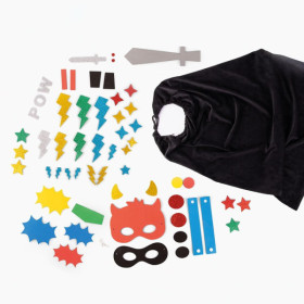 Kit pour créer un déguisement de Super héros - Cape, masque, épée - Dès 3 ans - Apli Kids