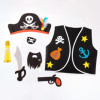 Kit pour créer un déguisement de Pirate - Chapeau, épée, gilet - Dès 3 ans - Apli Kids