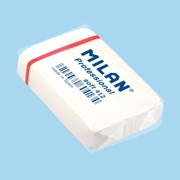 photo-Gomme - Blanche - Rectangulaire - Caoutchouc synthétique - Soft 412 - Milan