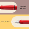 Stylo plume - Mine moyenne M - Gaucher - LAMY - Safari - Rouge - Rechargeable