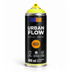 photo-Bombe de peinture - Vert jaune - Belton - Urban Flow - 400ml - Haute couvrance