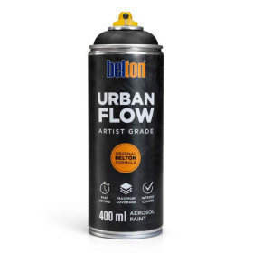 photo-Bombe de peinture - Noir profond - Belton - Urban Flow - 400ml - Haute couvrance