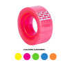 Rubans adhésif transparent 19mmx20m couleurs fluo