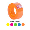 Rubans adhésif transparent 19mmx20m couleurs fluo
