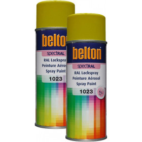 photo-Lot de 2 bombes de peinture Belton Spectral RAL1023 Jaune signalisation 400ml