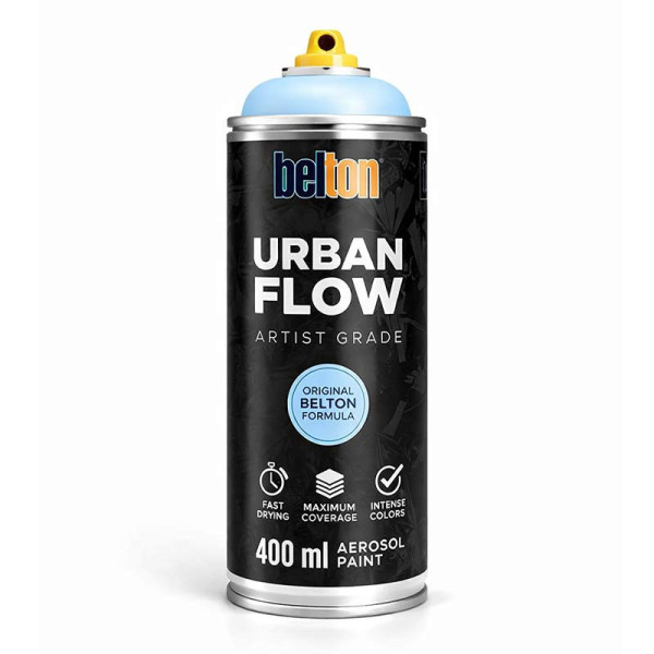 photo-Bombe de peinture - Bleu eau - Belton - Urban Flow - 400ml - Haute couvrance