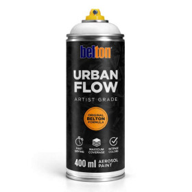 photo-Bombe de peinture - Gris pierre - Belton - Urban Flow - 400ml - Haute couvrance
