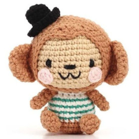 Kit crochet - Nori le singe - Amigurumei - Accessoires inclus - Graine créative