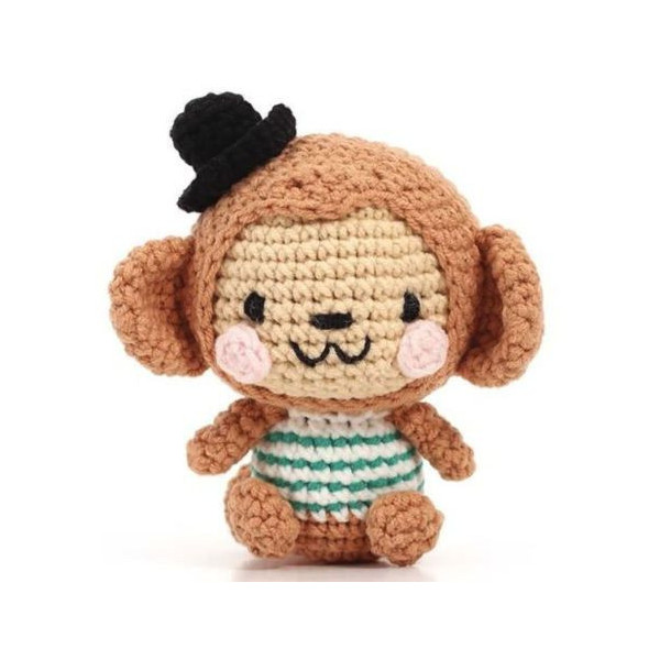 Kit crochet - Nori le singe - Amigurumei - Accessoires inclus - Graine créative