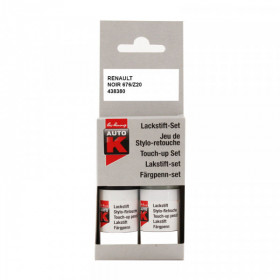 photo-Stylo de retouche et vernis pour carrosserie - Renault - 676 Noir nacre - Auto K