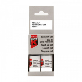 photo-Stylo de retouche et vernis pour carrosserie - Renault - D69 Gris platine - Auto K
