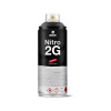 Bombe de peinture noir goudron mat nitro 2G 400ml | Artmania