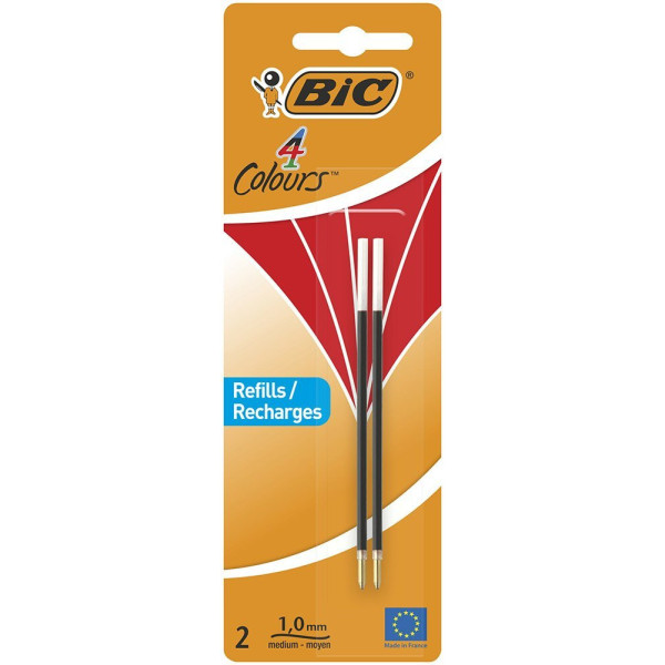 2 recharges pour stylo à bille 4 couleurs - BIC - Vert