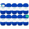 photo-10 pelotes de laine - Bleu royal - 35 - 100% acrylique - 3,5/4,5 mm - Gründl - Lisa Premium