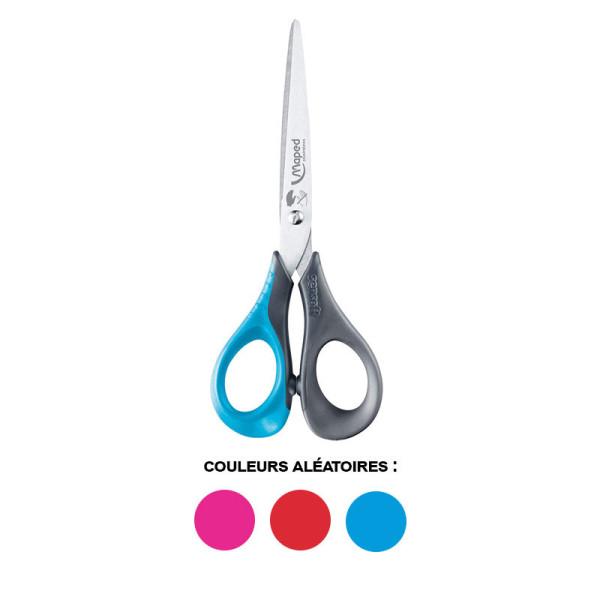 Ciseaux scolaires - Droitiers - 16 cm - Ergonomique - Sensoft - Maped