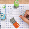 Tampons - 3 niveaux d'acquisitions - Enseignant, professeur - 3 modèles