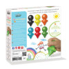 Crayons de couleur - Ergonomiques - Dès 12 mois - 6 couleurs - Coloriage
