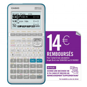 photo-Calculatrice Graphique Graph 35+ Eii Mode Examen Et Python Lycée Casio