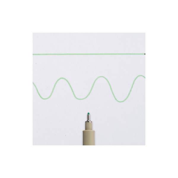 Feutre - Pointe fine - 0,5mm - Vert clair - Pigma Micron 08 - Sakura - Dessin