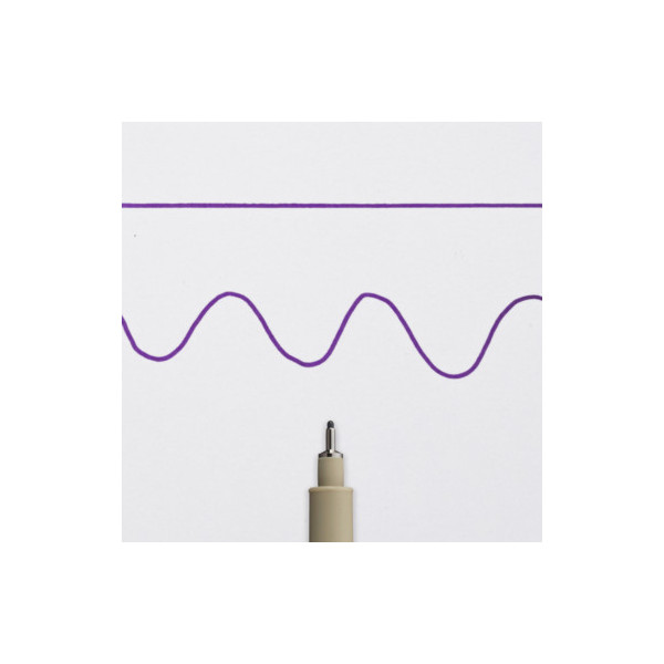 Feutre - Pointe fine - 0,5mm - Violet - Pigma Micron 08 - Sakura - Dessin