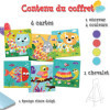 Peinture au doigt - Dès 3 ans - 6 tableaux à décorer + 1 encreur - Activité manuelle