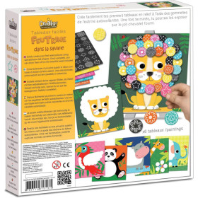 Jeu créatif - Tableaux feutrine à décorer - 6 tableaux - Dès 3 ans - Activité manuelle